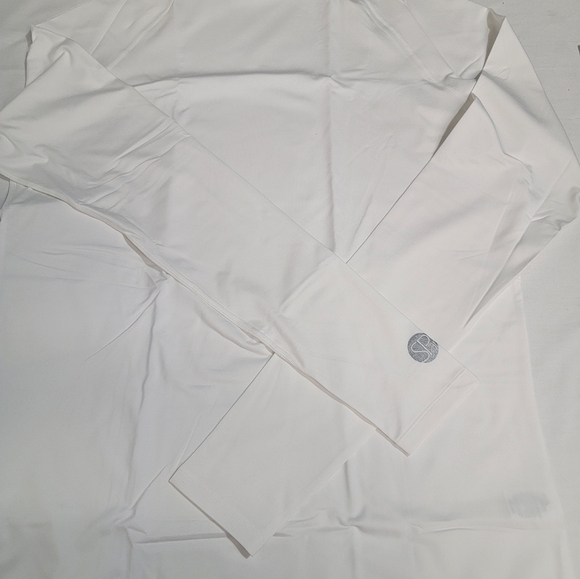 SParms Sun Protection Body Warm High Neck Golf Mock White Mens Size XL - Picture 11 of 13